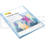 Папка-портфолио с 40 прозрачными вкладками Silwerhof Create SCR-P40AZURE A4, пластик, 0.7мм, карман на лицевой стороне, голубой, фото2