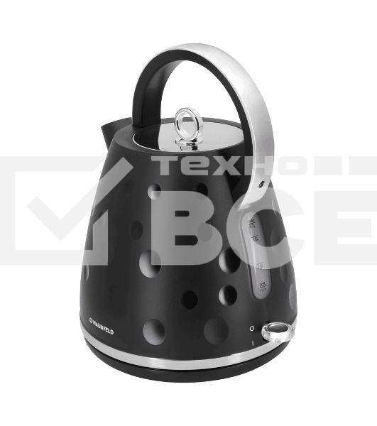 Чайник электрический Maunfeld MFK-647BK черный с хромированными элементами