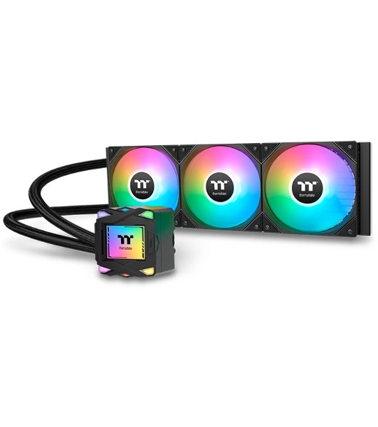 Система жидкостного охлаждения Thermaltake LA360 ARGB Soc-AM5/AM4/1200/1700/1851 черный 4-pin 38.35dB Al+Cu Ret (CL-W459-PL12SW-A)