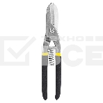 Ножницы по металлу прямые Deli DL4371 250мм, высокоуглеродистая сталь 55, прорезиненная рукоятка, фото2