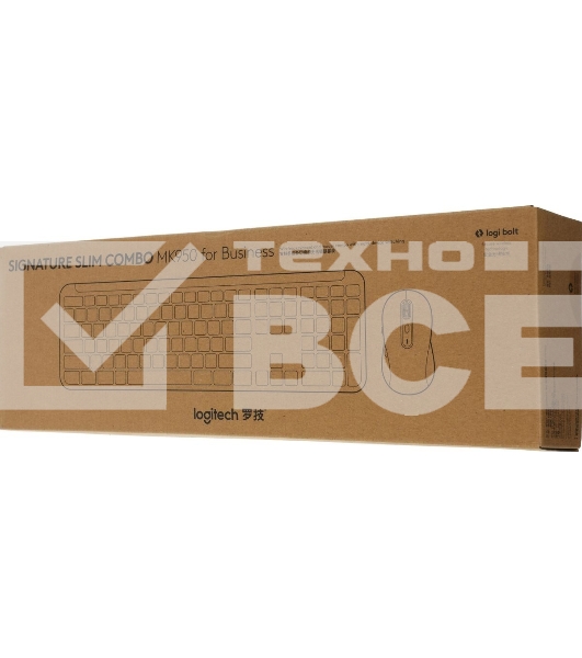 Комплект клавиатура+мышь Logitech MK950 беспроводной, USB, графитовый/чёрный