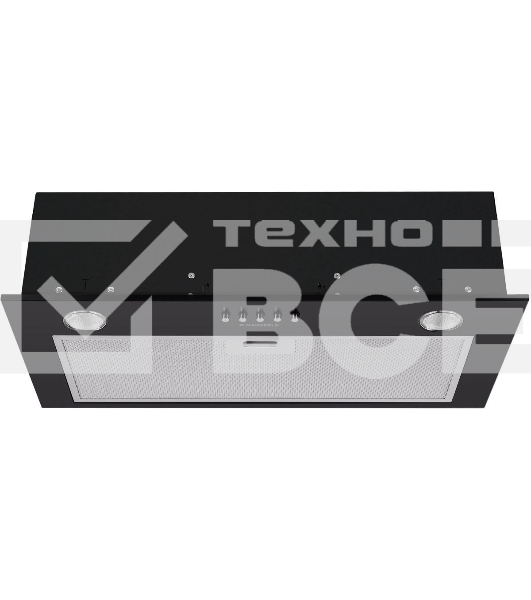 Вытяжка встраиваемая Maunfeld Crosby Singl 60 черный, 60 см, 850 куб. м/ч, 48 дБ