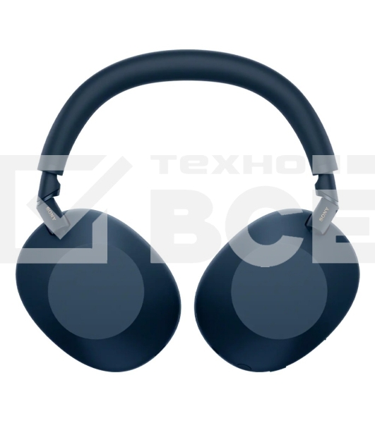 Беспроводные/проводные наушники Sony WH-1000XM6 синий, полноразмерные, Bluetooth + проводной, активное шумоподавление, до 40 ч