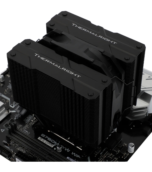 Устройство охлаждения(кулер) Thermalright Peerless Assassin 120 Mini Soc-AM5/AM4/1200/1700/1851 черный 4-pin 25.6dB Al+Cu 750gr Ret