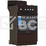 Плита газовая De Luxe 5040.48Г (Щ) 014 коричневый, конфорок 4 шт, духовка 46 л, 50 см x 85 см x 50 см, фото2