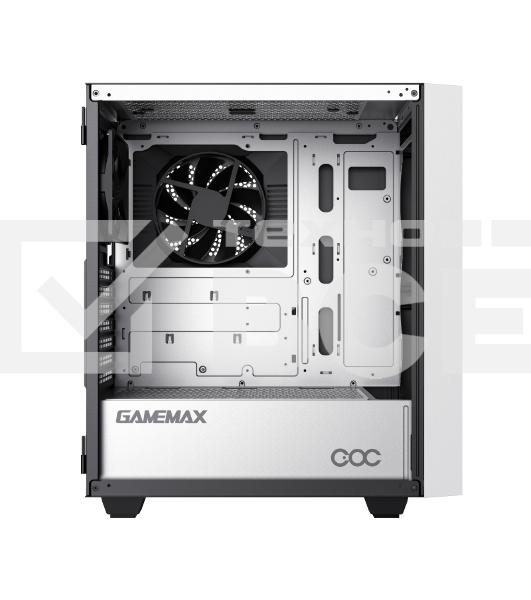 Компьютерный корпус GameMax Brufen C3 WB без БП, MidiT, ATX, Бело-гол, Зак. стекл., USB 3.0, 1*120; 1*140мм вент.