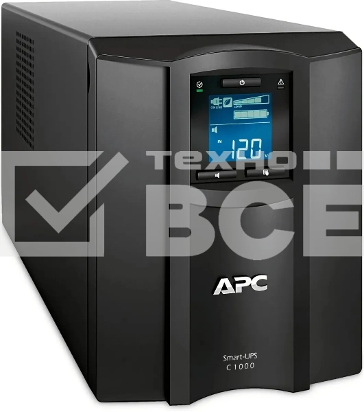 Источник бесперебойного питания APC Smart-UPS C SMC1000IC 600Вт 1000ВА черный