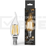 Лампа филам. Gauss Filament 13Вт цок.:E14 свеча св.свеч.бел.теп. (упак.:10шт) (104801113), фото 1