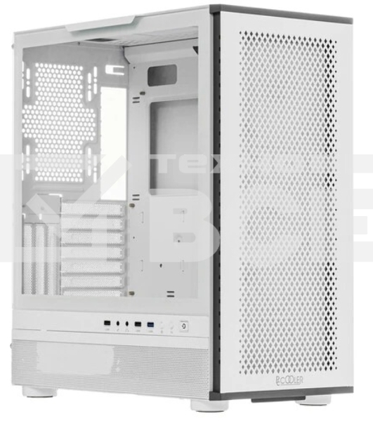 Компьютерный корпус  PCCooler ME200 MESH WH, Mesh Full Tower, белый, TG, SPCC, 3x120mm ARGB E-ATX, ATX, mATX, mITX 180/380/220mm 4x2.5