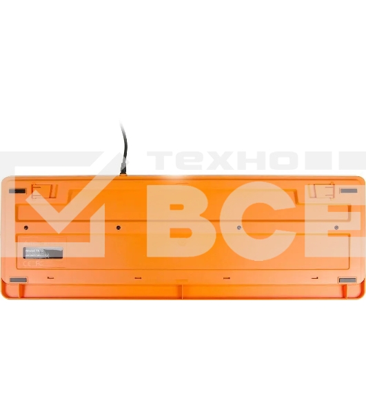 Клавиатура A4Tech Fstyler FK10 проводная, USB, черный/оранжевый