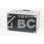 Шкаф телекоммуникационный настенный NEOMAX 6U (520х400), стеклянная дверь, замок-ключ, разборный, цвет серый (1 коробка) NM-CBWM-6U5240GKL-301-GY, фото2