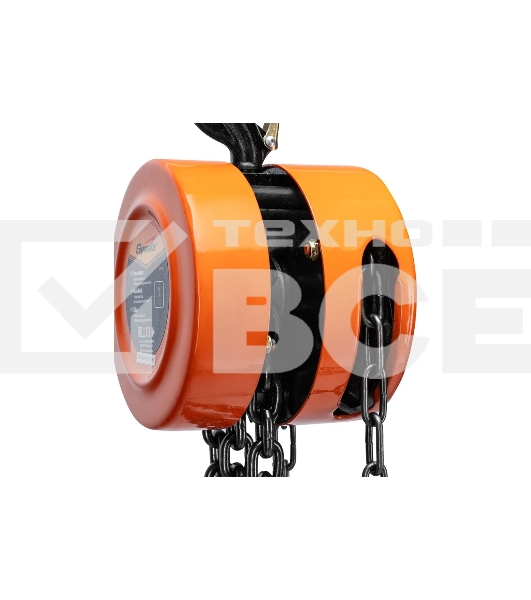 Таль цепная Sparta 519135 1 т, h подъема 2,5 м, расстояние между крюками 300 мм
