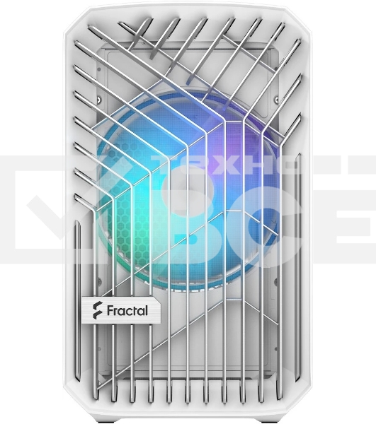 Компьютерный корпус без блока питания Fractal Design Torrent Nano RGb TG Clear Tint, Mini-Tower, 1x180мм RGb, 2xUSB-A 3.2 + 1xUSB 3.2 Type-C mITX, mDTX белый