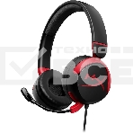 Гарнитура проводная с микрофоном HyperX Cloud Mini черный/красный накладные оголовье (7G8F4AA), фото 1