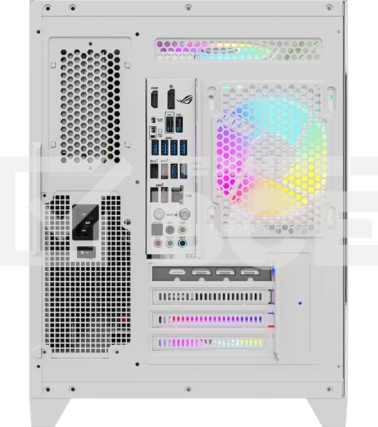 Компьютерный корпус AeroCool / Formula Crystal Z6M Floe белый без БП mATX 4x120мм 2xUSB 3.0 audio bott PSU