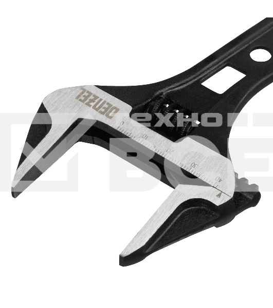 Ключ разводной Denzel 155 мм, CrV, кованый, укороченная рукоятка