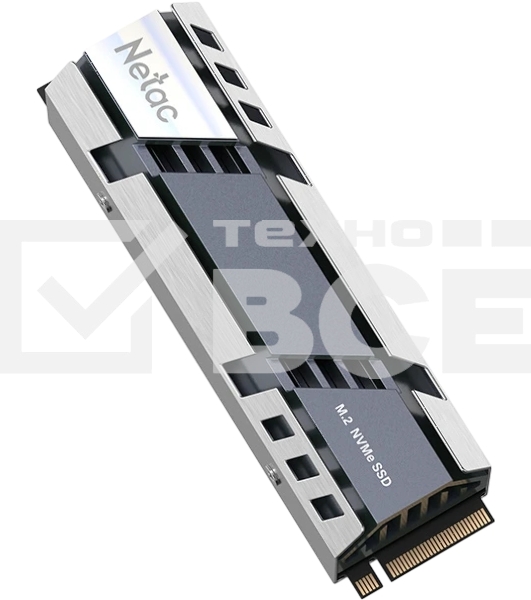 Накопитель SSD M.2 Netac 1.0Tb NV150HK Series <NT01NV150HK-1T0-E4X> Retail (PCI-E 5.0 x4, up to 13000/8000MBs, 3D NAND, DRAM, 600TBW, NVMe 2.0, 22х80мм, heatsink)