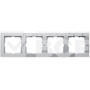 Рамка Jasmart 4-м G-Classic алюм.