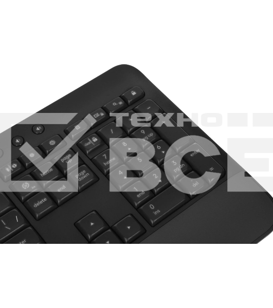 Комплект клавиатура+мышь Logitech Signature MK650 беспроводной, USB + Bluetooth, 4000 DPI, серый/чёрный