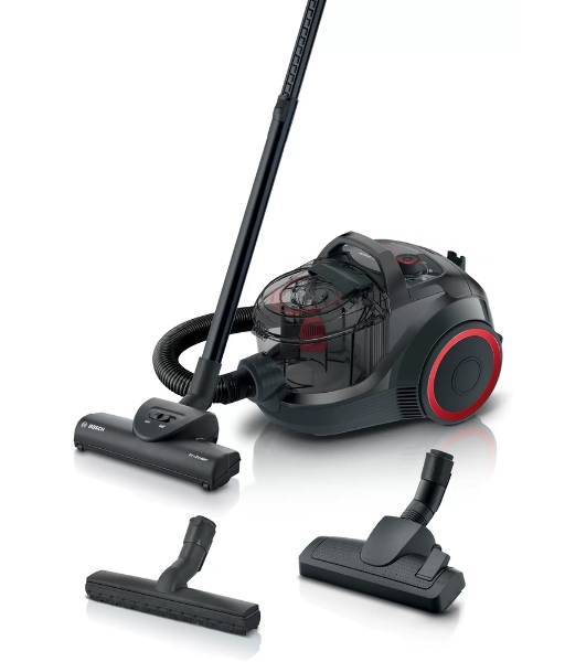 Пылесос Bosch BGS21POW2 черный, 700 Вт, уборка сухая, пылесборник контейнер 2 л