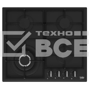 Встраиваемая газовая варочная поверхность Beko HIYG 64225 SBO, Черный