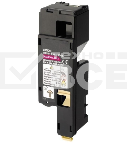 Картридж лазерный Epson 612 (C13S050612) пурпурный (1400 стр) для AcuLaser AL-C1700/1750/CX17