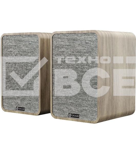 Колонки Оклик OK-417A 2.0 светлое дерево 40Вт BT