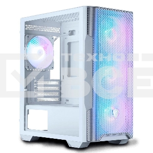Компьютерный корпус MSI MAG FORGE M100R WHITE Mini-Tower, MATX, 1xUSB 3.0, 2xUSB 2.0, 4x120mm ARGB Fan, ARGB Control Board, Tempered Glass Window, Brown Box (932220)