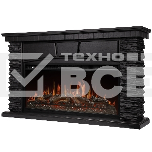 Портал Firelight Porto 42/40/36 камень черный шпон венге