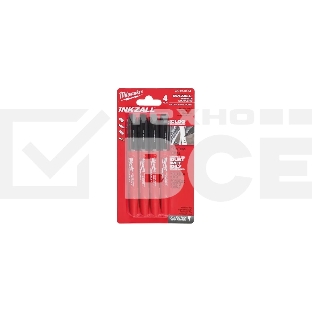 Маркер строительный Milwaukee Inkzall 4шт черный (48223154)