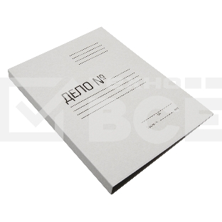 Скоросшиватель Silwerhof СК260M картон мелованный 0.4мм 260г/м2 белый