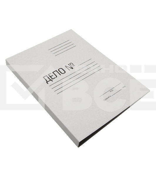 Скоросшиватель Silwerhof СК260M картон мелованный 0.4мм 260г/м2 белый