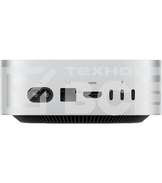 Компьютер Apple Mac mini A3238 M4 10 core (4.41) 16Gb SSD256Gb 10 core GPU macOS GbitEth WiFi BT серебристый (MU9D3J/A)