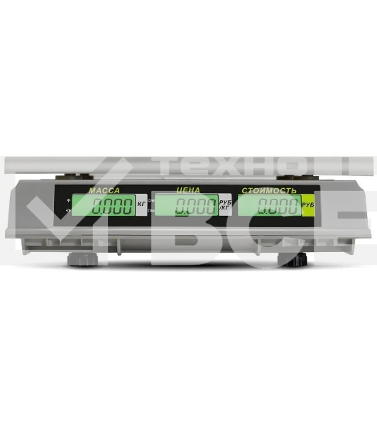 Весы торговые Mertech M-ER 326AC-15.2 LCD (3040) серый, до 15 кг