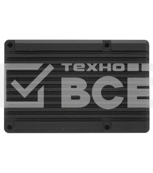 Корпус Qumo Aluminum case with double black fans, Raspberry Pi 4, black(RS010)