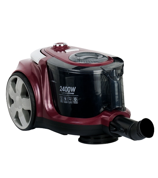 Пылесос GINZZU VS444 красный/серый, 420/2400 Вт, уборка сухая, пылесборник контейнер 4 л