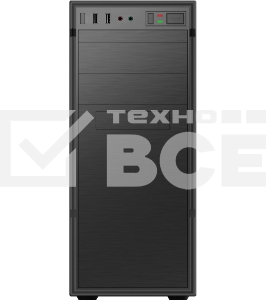 Компьютерный корпус с блоком питания 450Вт./Case Forza ATX, 450W, 1xUSB 2.0+1xUSB 3.0, Black, w/o FAN, 8 см fan PSU, power cord