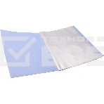 Папка-портфолио с 40 прозрачными вкладками Silwerhof Create SCR-P40AZURE A4, пластик, 0.7мм, карман на лицевой стороне, голубой, фото3