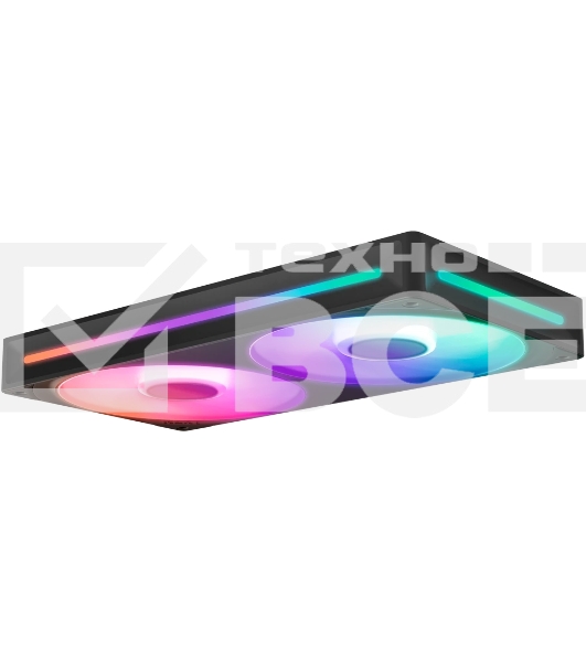 Вентилятор для корпуса Case Cooler NZXT F240 RGb Core (120x120x25мм, 4-pin PWM, RGb, 75.12CFM, 30dBA, 2400RPM, Black, Single-Frame RGb Fan Unit)