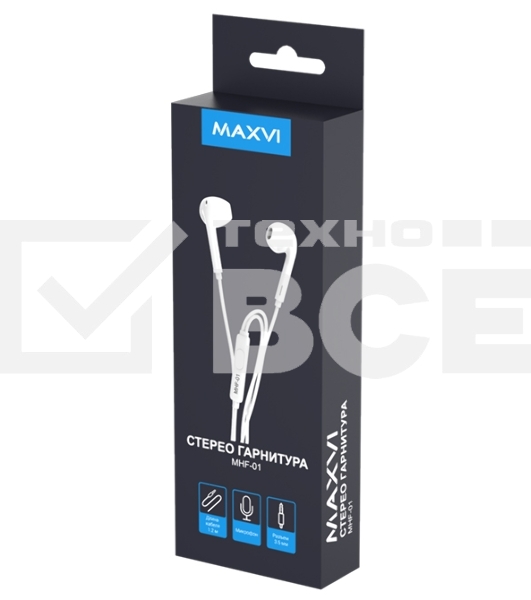 Стереогарнитура Maxvi MHF-01 белый