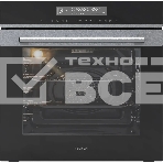 Духовой шкаф электрический Hyundai HEO 6773 IX черный/нержавеющая сталь, фото 1