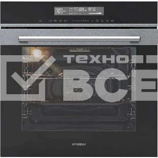 Духовой шкаф электрический Hyundai HEO 6773 IX черный/нержавеющая сталь