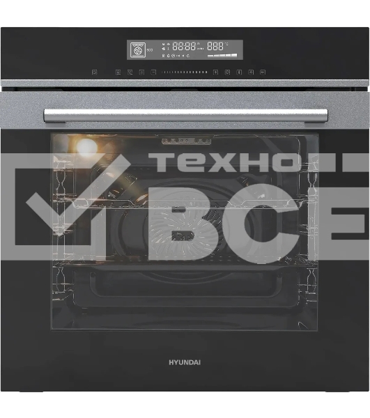 Духовой шкаф электрический Hyundai HEO 6773 IX черный/нержавеющая сталь