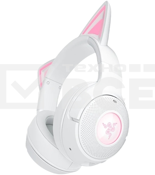 Гарнитура Razer Kraken Kitty V2 BT белый, беспроводная, Bluetooth, подсветка Razer Chroma RGB