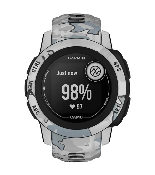 Умные часы Garmin Instinct 2S Camo Edition, 1.1' MIP, Bluetooth, ANT+, 10 ATM, черный / серый / камуфляж