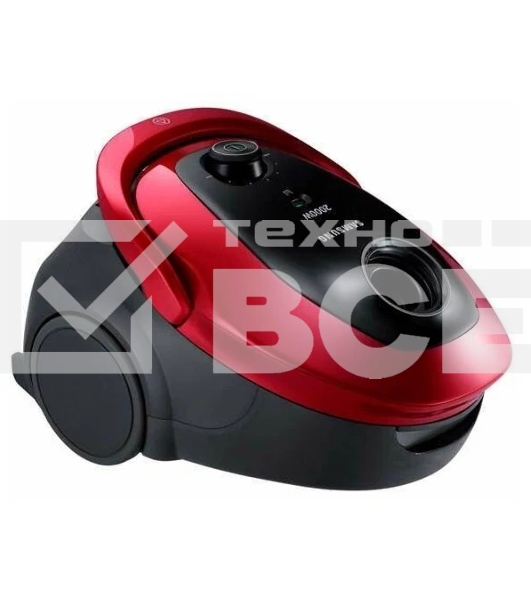 Пылесос Samsung VC20M253AWR красный, 460/2000 Вт, уборка сухая, пылесборник мешок, 2.5 л