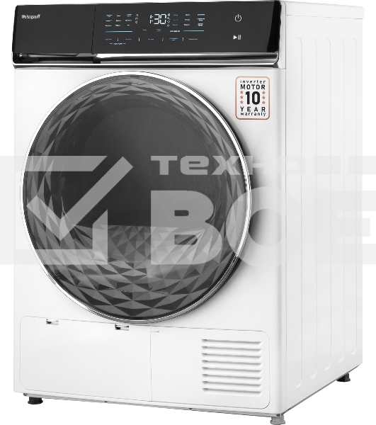 Сушильная машина WEISSGAUFF WD 779 Diamond Heat Pump белый, 8 кг, сушка - тепловой насос, программ - 16, 59.8 x 84.5 x 65.2 см