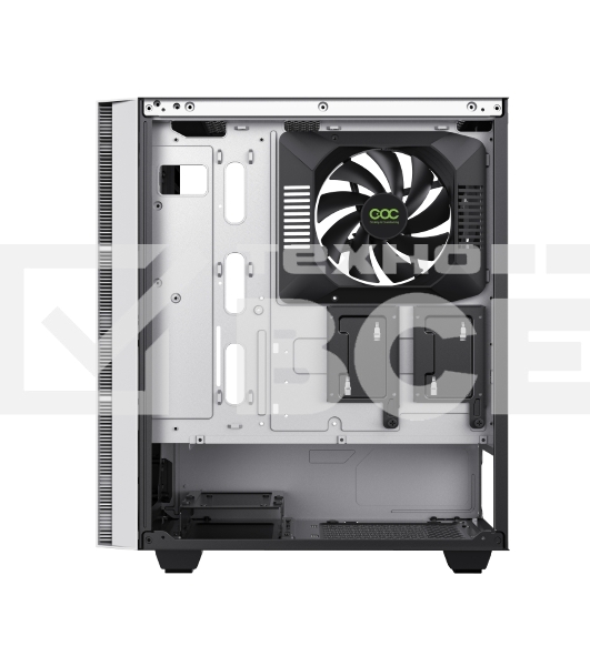 Компьютерный корпус GameMax Brufen C3 WB без БП, MidiT, ATX, Бело-гол, Зак. стекл., USB 3.0, 1*120; 1*140мм вент.