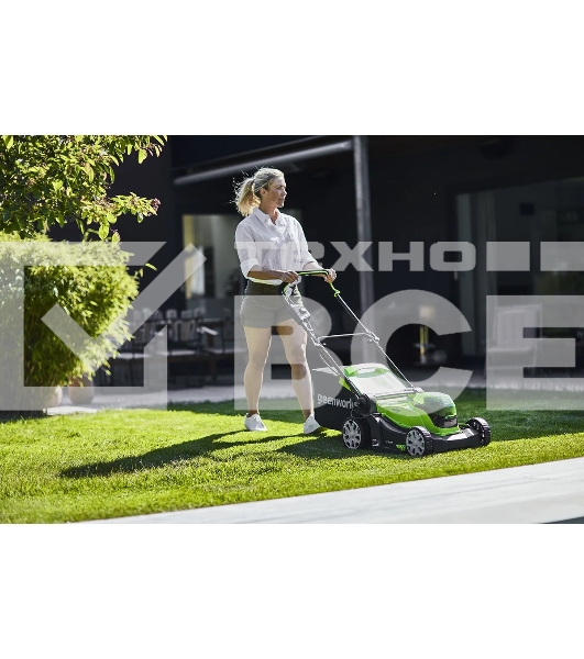 Газонокосилка аккумуляторная (2512607) GreenWorks G24X2LM41, 2*24V, 41 см, без АКБ и ЗУ