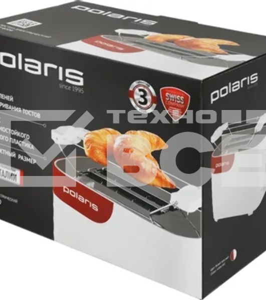 Тостер Polaris PET-0720 белый-красный